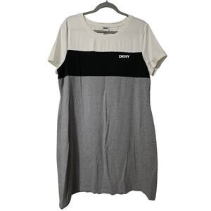 DKNY Size XL Women's color block multicolor Dress